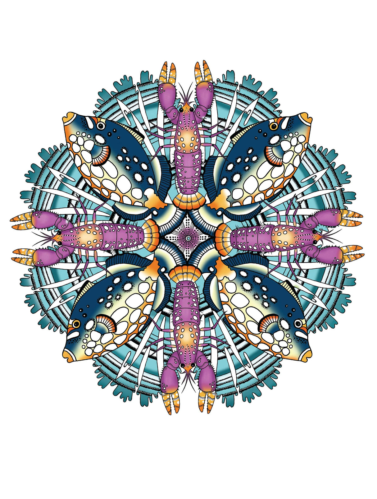 Creative Haven Stunning Sea Life Mandalas Coloring Book - Retail Maharaj
