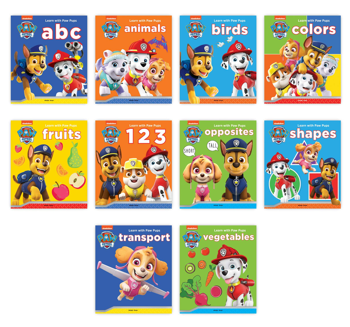 My First Paw Pups Learning Library: Boxset of 10 Board Books For Children - Retail Maharaj
