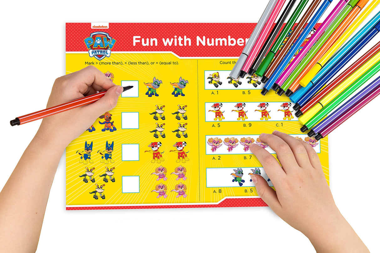 Nickelodeon Paw Patrol – Super Pup Heroes Off Duty!: Fun Learning Set Wipe & Clean Mats, Coloring Sheets, Stickers, Certificate & Pen | Ages 3–6 | 3+ Hours of Adventure-Packed Fun & Skill Practice - Retail Maharaj