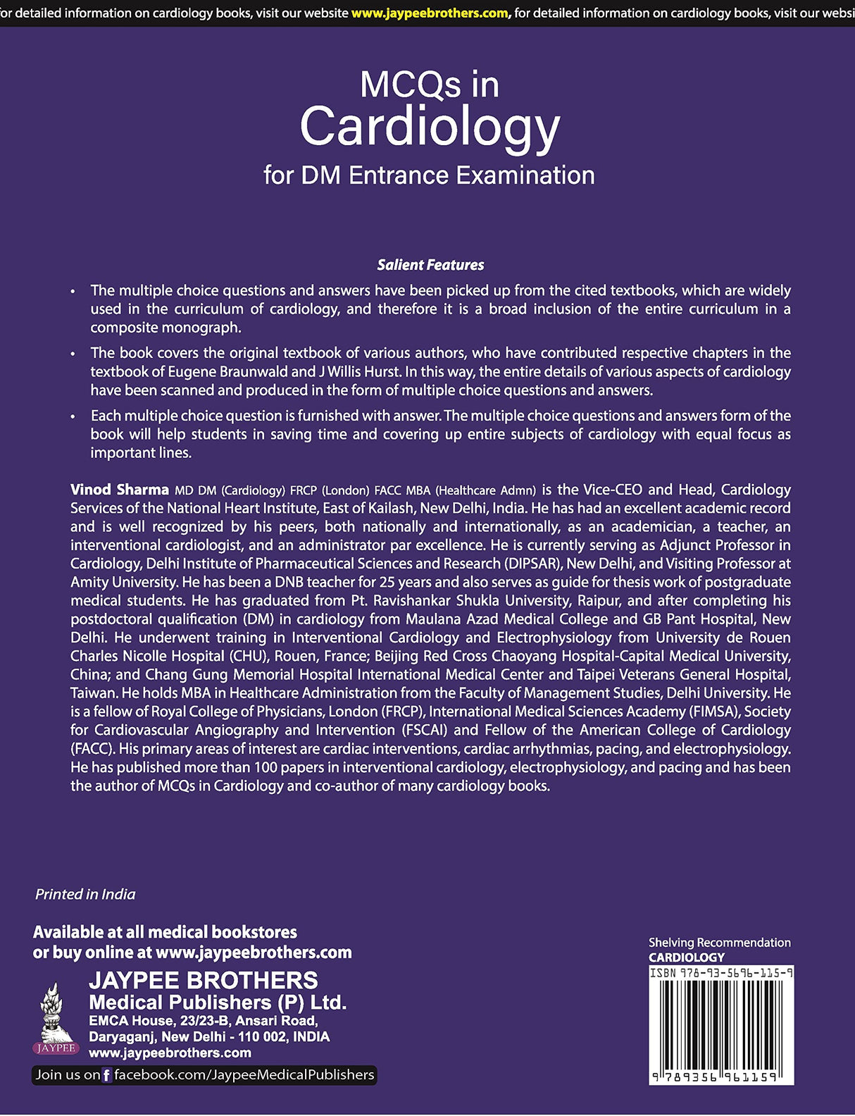 MCQS IN CARDIOLOGY FOR DM ENTRANCE EXAMINATION - Retail Maharaj