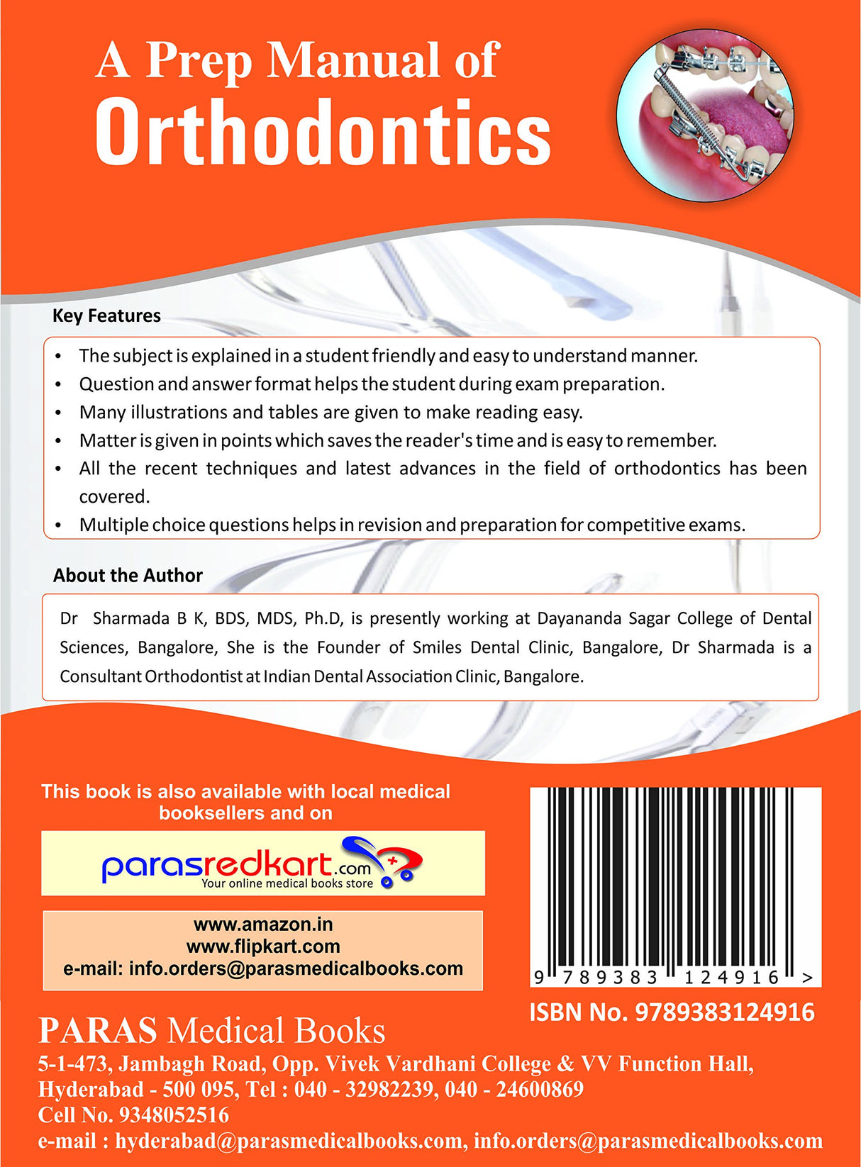 Prep Manual of Orthodontics 1st/2016 - Retail Maharaj