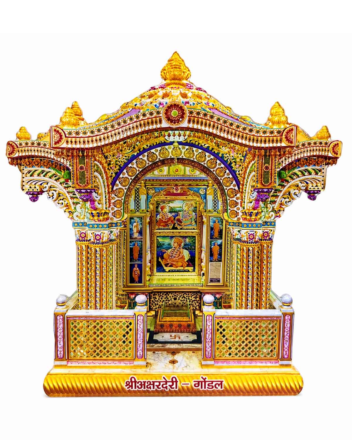 Guru Parampara & Aksharderi Acrylic Cut Out Set