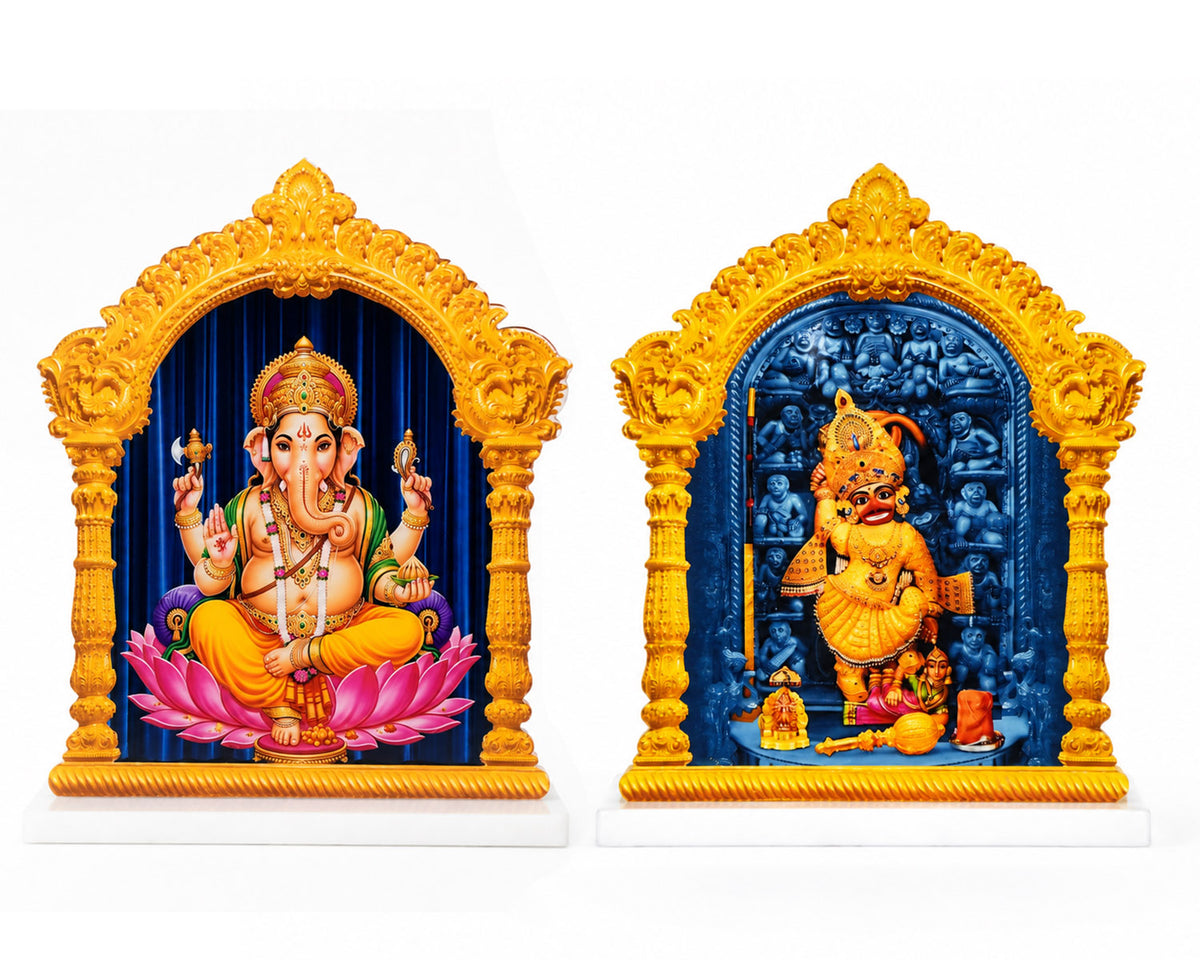 Hanumanji - Ganeshji (Acrylic Cut Out)