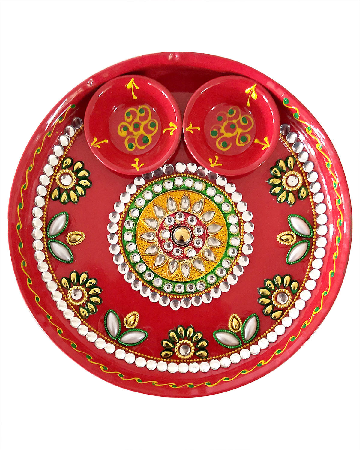 Puja Dish Meenakari Small