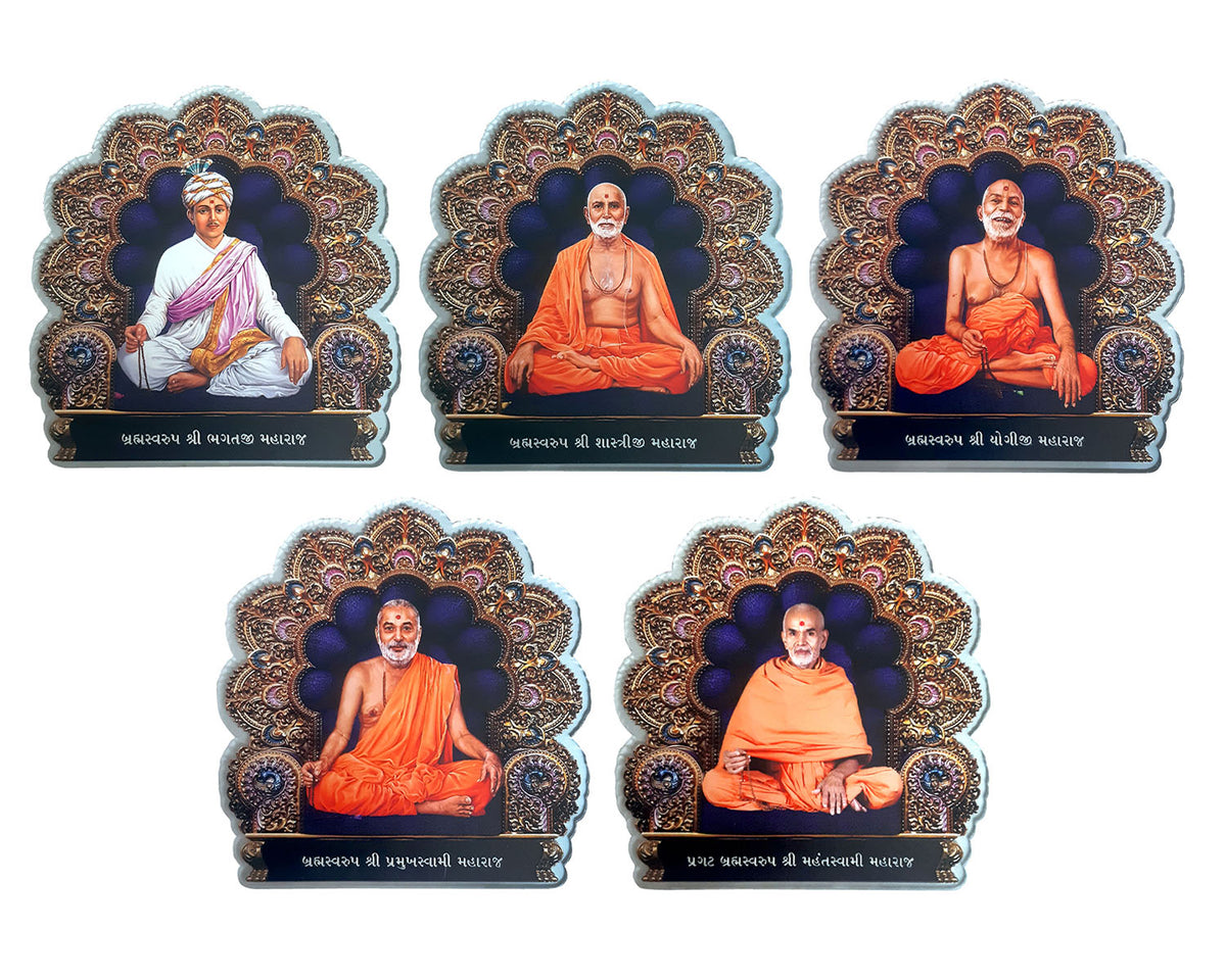 Guru Parampara (Acrylic Cut Out Set) Without Stand