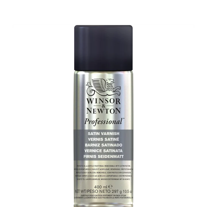 Winsor & Newton Professional Satin Varnish Spray 400 ml - Retail Maharaj