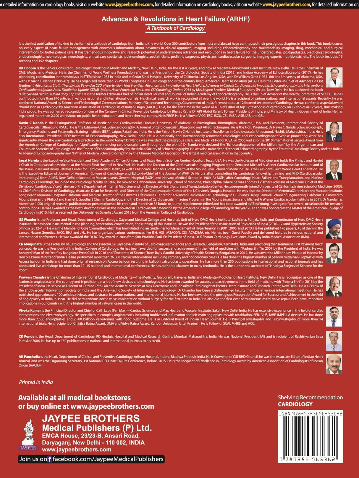Advances & Revolutions in Heart Failure (ARHF): A Textbook of Cardiology - Retail Maharaj