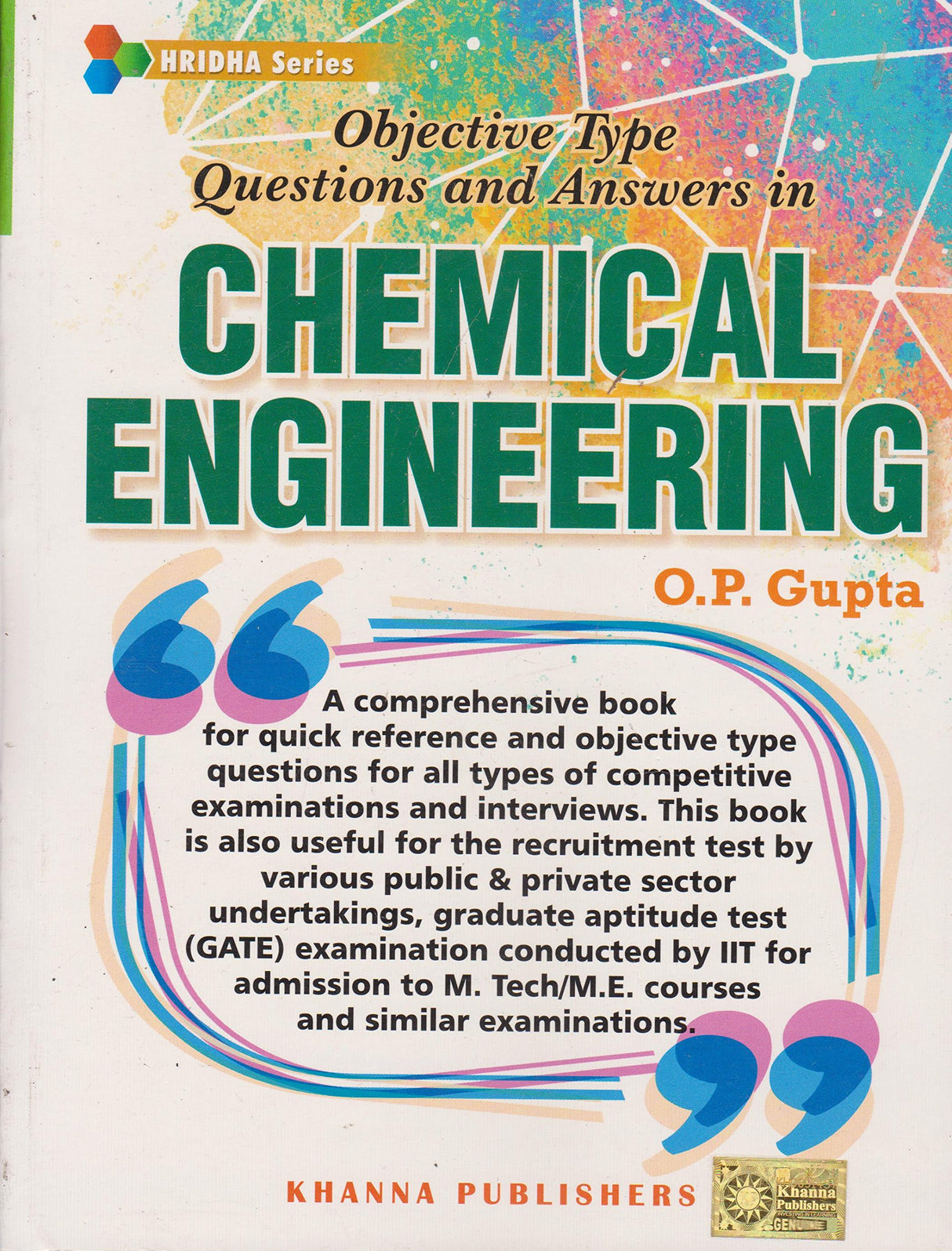Objective Type Questions and Answers in Chemical Engineering - Retail Maharaj
