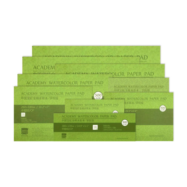 Baohong Academy Cold Press Watercolour Block 300gsm 20 Sheets - Retail Maharaj