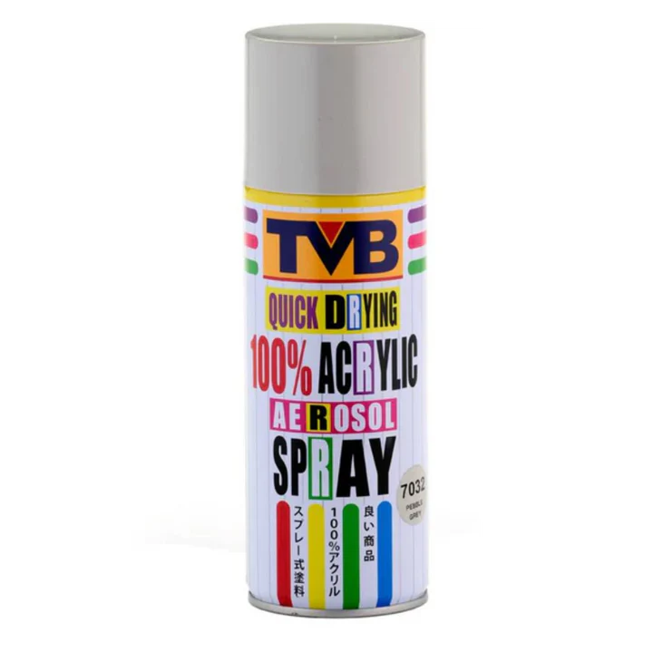 TVB Acrylic Aerosol Spray Grey 400ml for Artistic Projects - Retail Maharaj