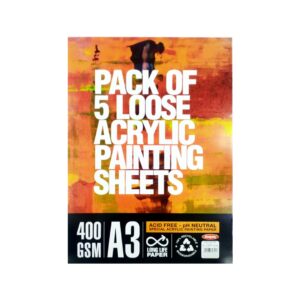Anupam Acrylic Paper 400gsm Cut Pack of A5, A4 & A3 - Retail Maharaj