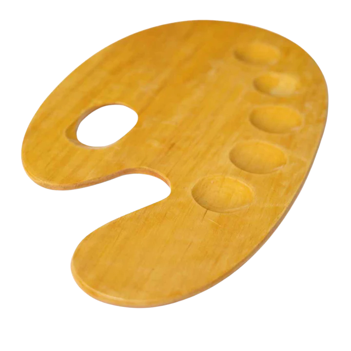 Retail Maharaj Wooden Palette Medium 14.5x7.5 Inches - Retail Maharaj