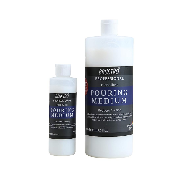 Brustro Acrylic Pouring Medium for Fluid Art and High Gloss Pours - Retail Maharaj