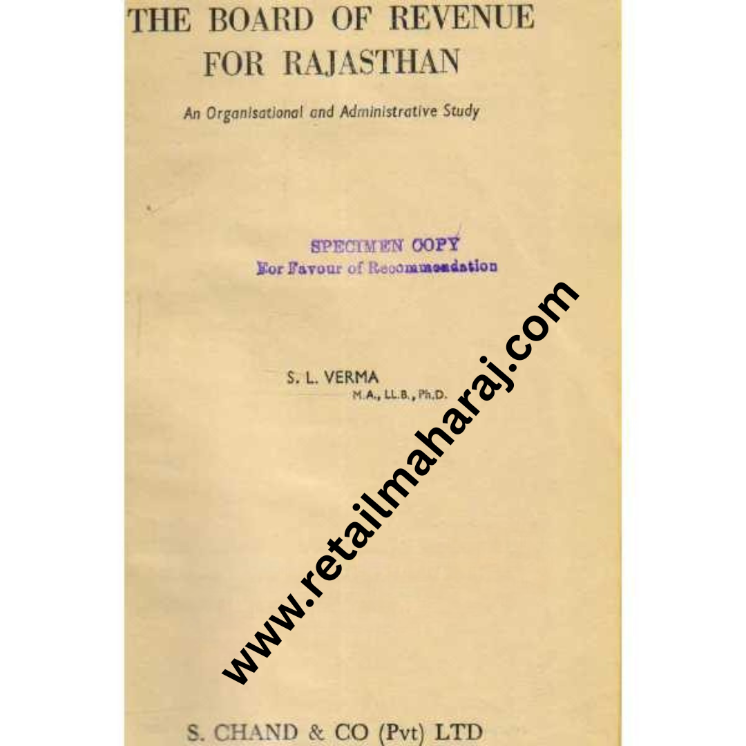 the board of revenue for Rajasthan 1st edition - Retail Maharaj