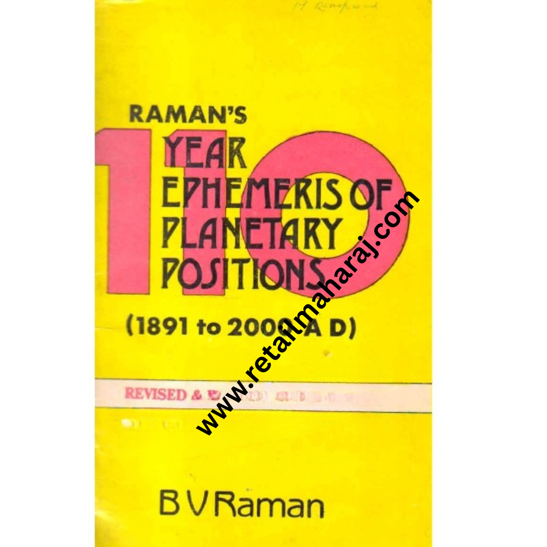 ramans one hundred and ten year ephemeris of planetary positions - Retail Maharaj