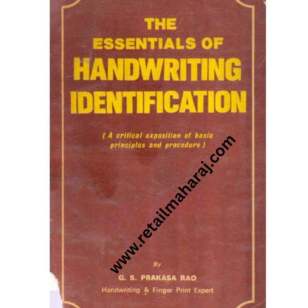 the essentials of handwritings identification - Retail Maharaj