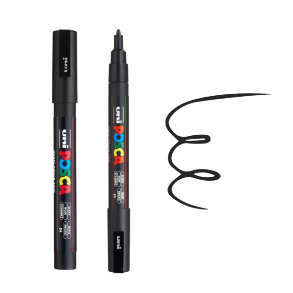 Uni Ball Posca PC-3M Fine Bullet Tip Water Based Paint Marker Pen - Retail Maharaj