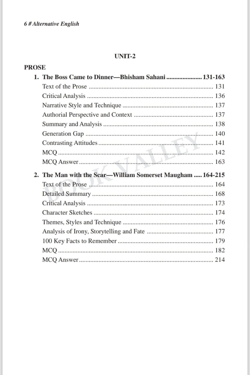 AEC Alternative English Semester-III (English Version) C.U - Retail Maharaj