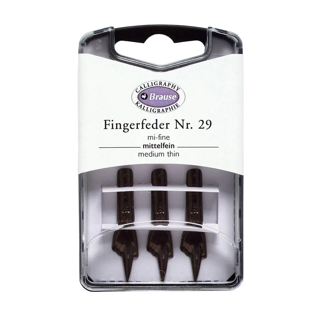 Brause Calligraphy Steel Nibs Pack of 3 Assorted Styles - Retail Maharaj