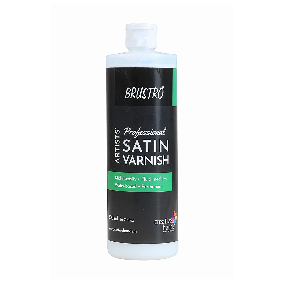 Brustro Artists Professional Satin Varnish 500m - Retail Maharaj
