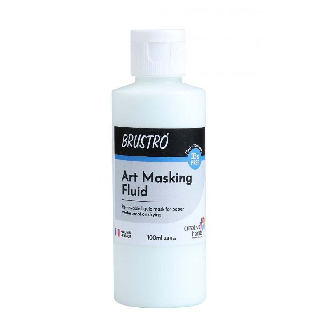 Brustro Professional Art Masking Fluid 100ml (75ml + 25ml Free Pack) - Retail Maharaj