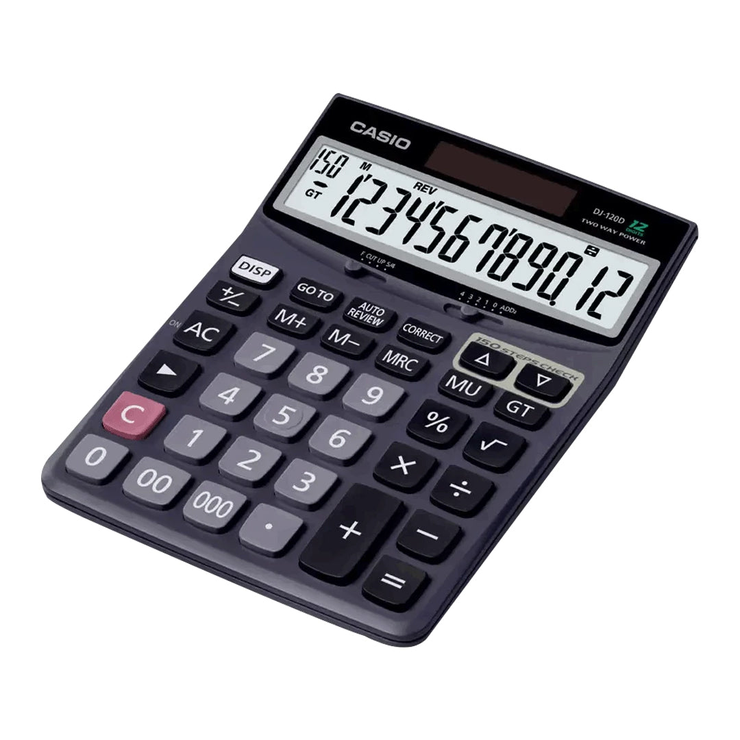 Casio DJ 120D Desktop Calculator with Large Display and Big Keys - Retail Maharaj