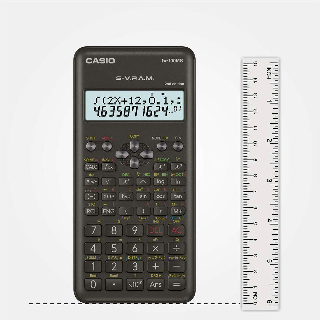 Casio FX 100MS 2nd Edition Scientific Calculator with Two Line Display - Retail Maharaj