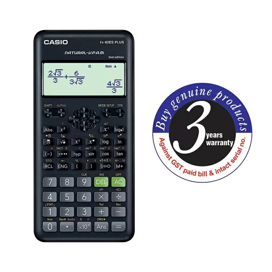 Casio FX 82ES Plus 2nd Edition Scientific Calculator with Natural Display - Retail Maharaj