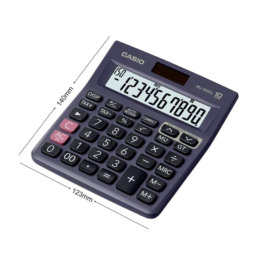 Casio MJ 100Da Desktop Calculator with Tax Function and Large Display - Retail Maharaj