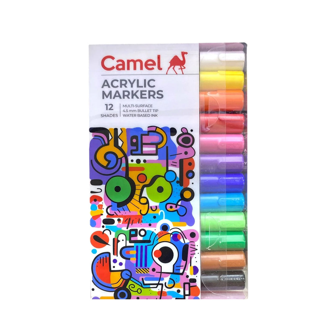 Camel Acrylic Paint Markers Set for Multi Surface Art - Retail Maharaj
