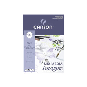Canson Imagine Mixed Media Pad 200 GSM Smooth Paper for Watercolour and Dry Techniques - Retail Maharaj