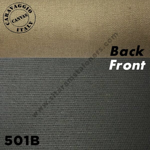 Caravaggio Series 501B Italian Polycotton Canvas Roll Black Primed Medium Grain - Retail Maharaj
