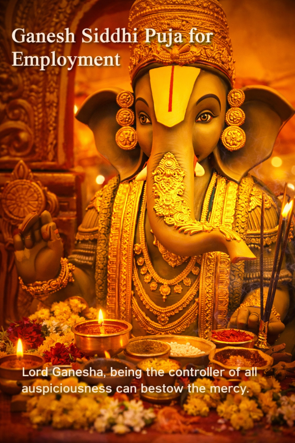 Shri Ganesh Siddhi Puja Prasad for Employment and Career Stability - Retail Maharaj