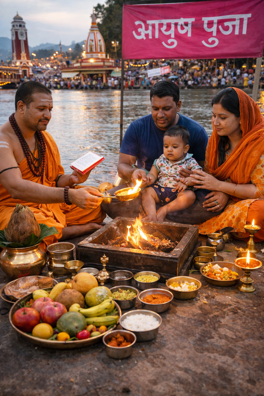 Ayush Puja for Child’s Long and Healthy Life at Haridwar - Retail Maharaj