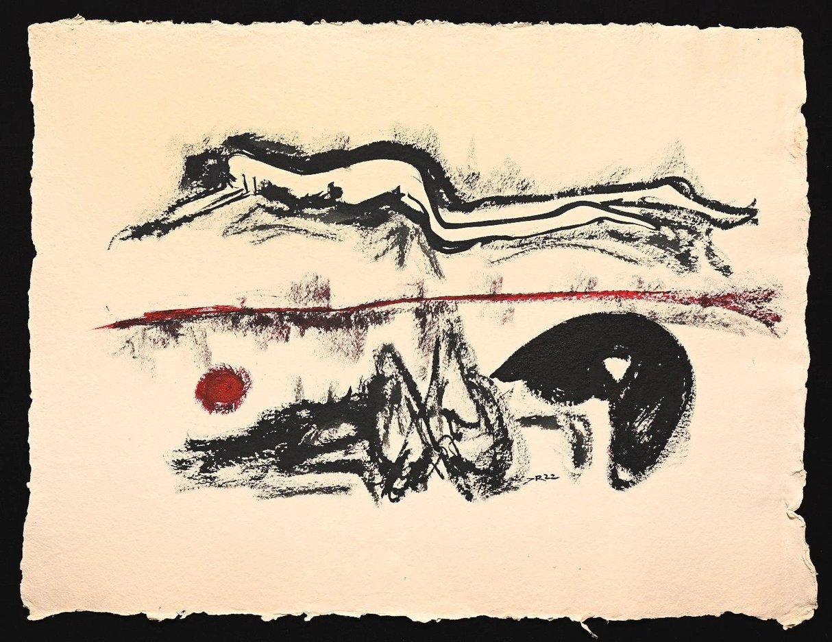 Premium Abstract Fine Art – "The Clone Within" Original Mixed Media Painting