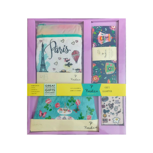 Pinaken Premium Gift Hamper Set with Sling Bag Utility Pouch Cosmetic Bag and Wallet - Retail Maharaj