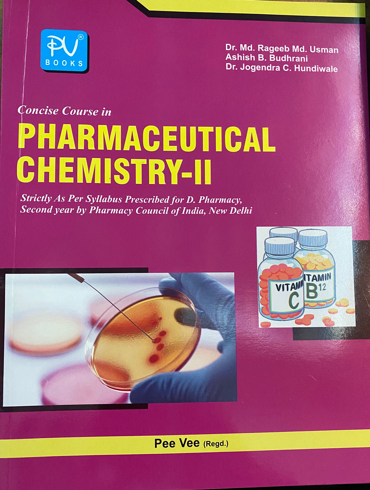 CONCISE COURSE IN PHARMACEUTICAL CHEMISTRY-II (D.PHARM) 2ND YEAR - Retail Maharaj