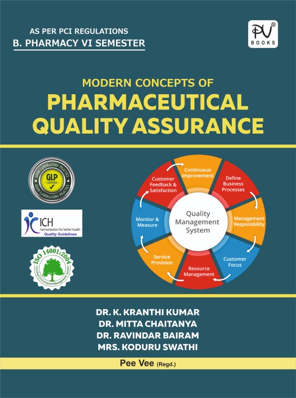 MODERN CONCEPTS OF PHARMACEUTICAL QUALITY ASSURANCE (B.PHARM VI SEM.) - Retail Maharaj