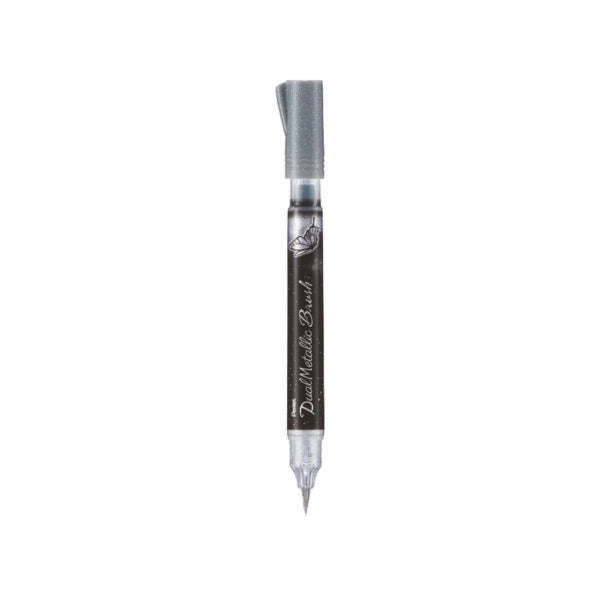 Pentel Dual Metallic Brush Pen Opaque Metallic Ink - Retail Maharaj