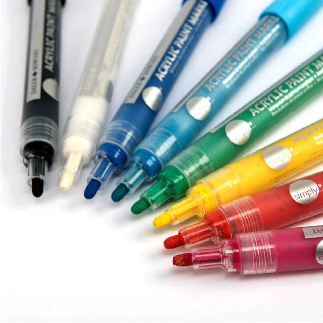 DALER ROWNEY Simply Acrylic Paint Markers - Retail Maharaj