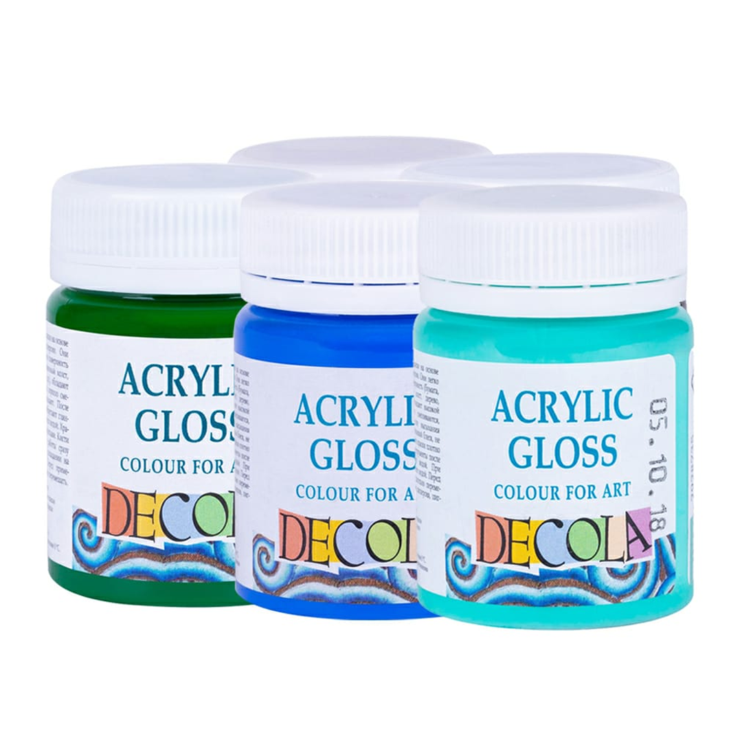 Decola Acrylic Gloss Colour 50ml Open Stock - Retail Maharaj