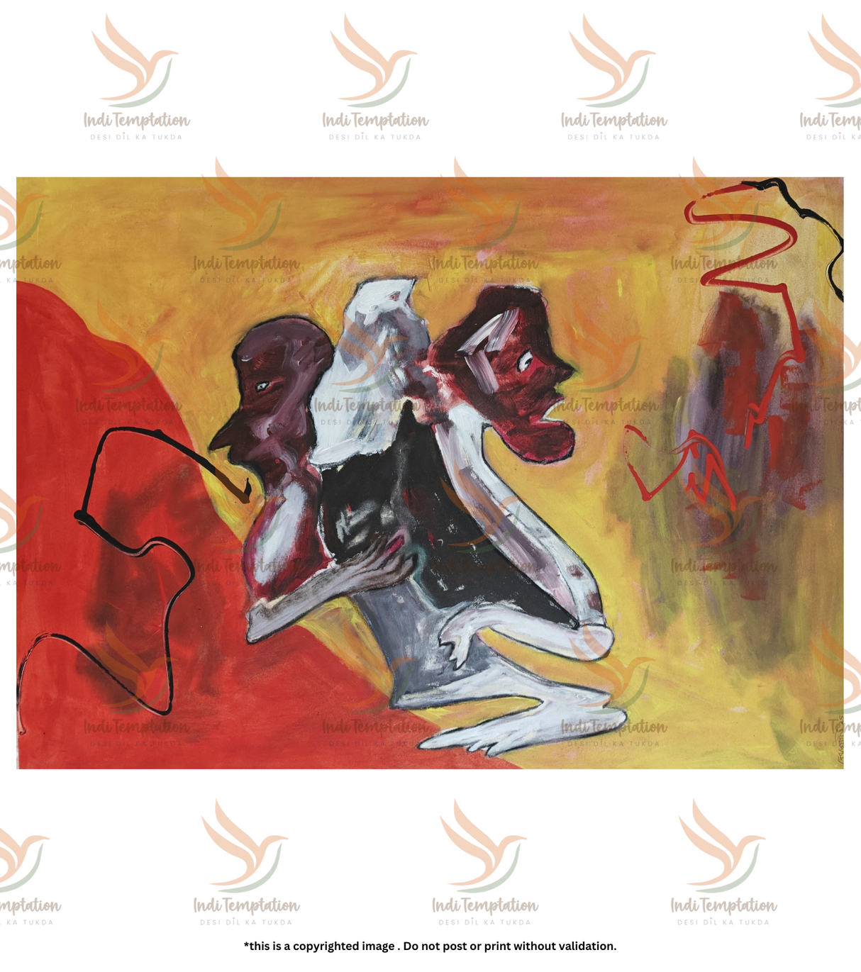 Premium Large Abstract Fine Art – "Duality"