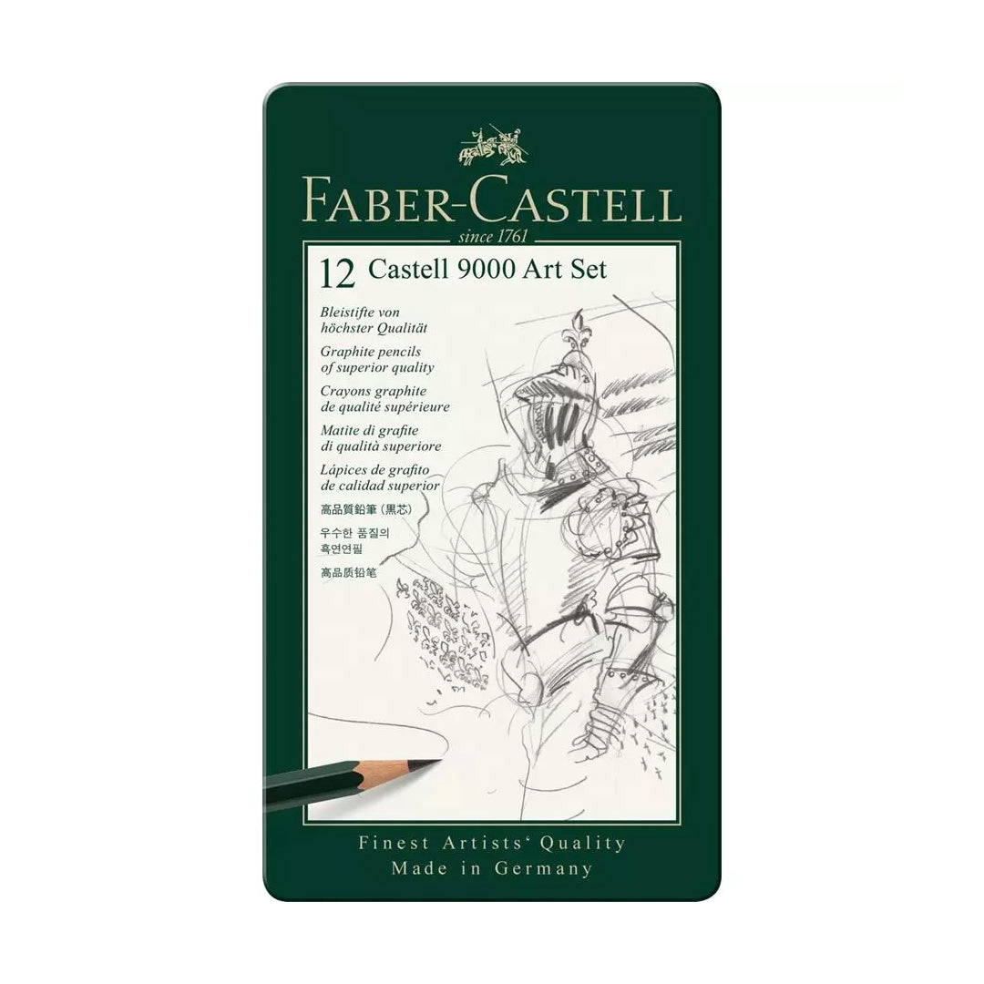 Faber Castell 9000 Professional Graphite Pencil Art Set Tin Pack - Retail Maharaj