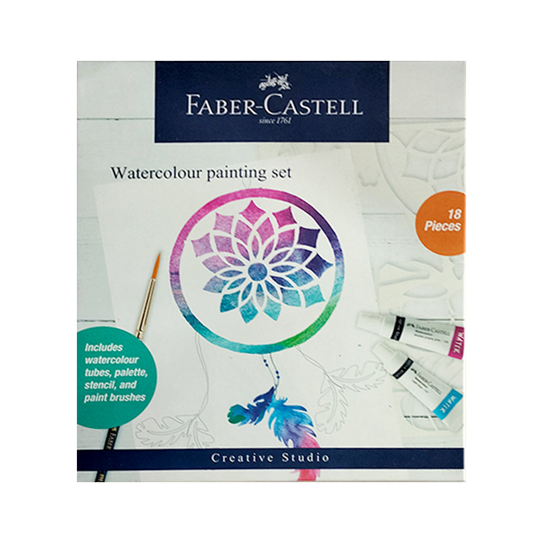 Faber Castell Creative Studio Watercolor Painting Set 24-Piece Starter Kit - Retail Maharaj