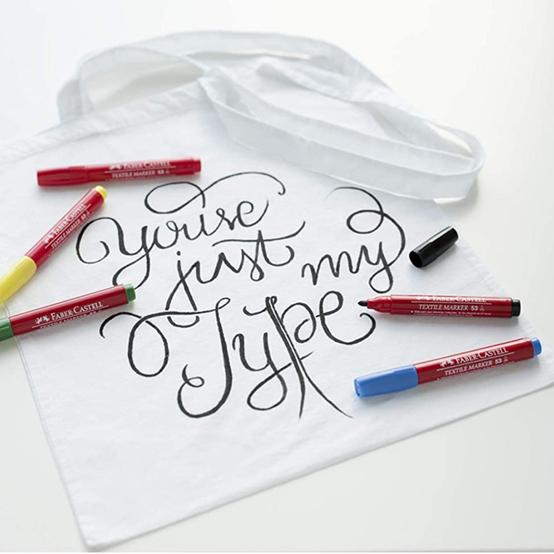 Faber Castell Textile Fabric Marker Set for Creative Fabric Painting - Retail Maharaj