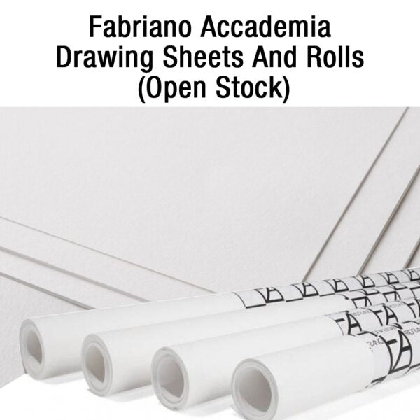Fabriano Accademia Drawing Paper Sheets and Rolls for Pencil Charcoal and Gouache - Retail Maharaj