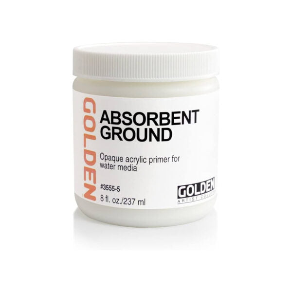 Golden Absorbent Ground White Acrylic Primer for Watercolour and Wash Effects - Retail Maharaj