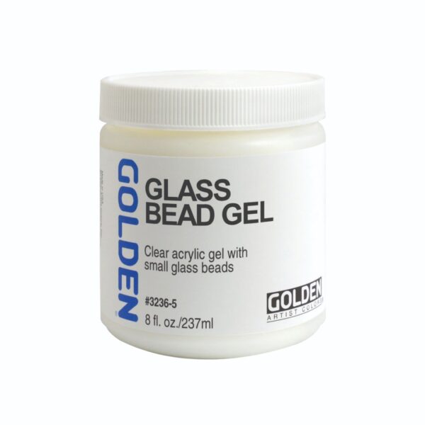 Golden Glass Bead Gel Acrylic Texture Medium for Reflective Surface Effects - Retail Maharaj