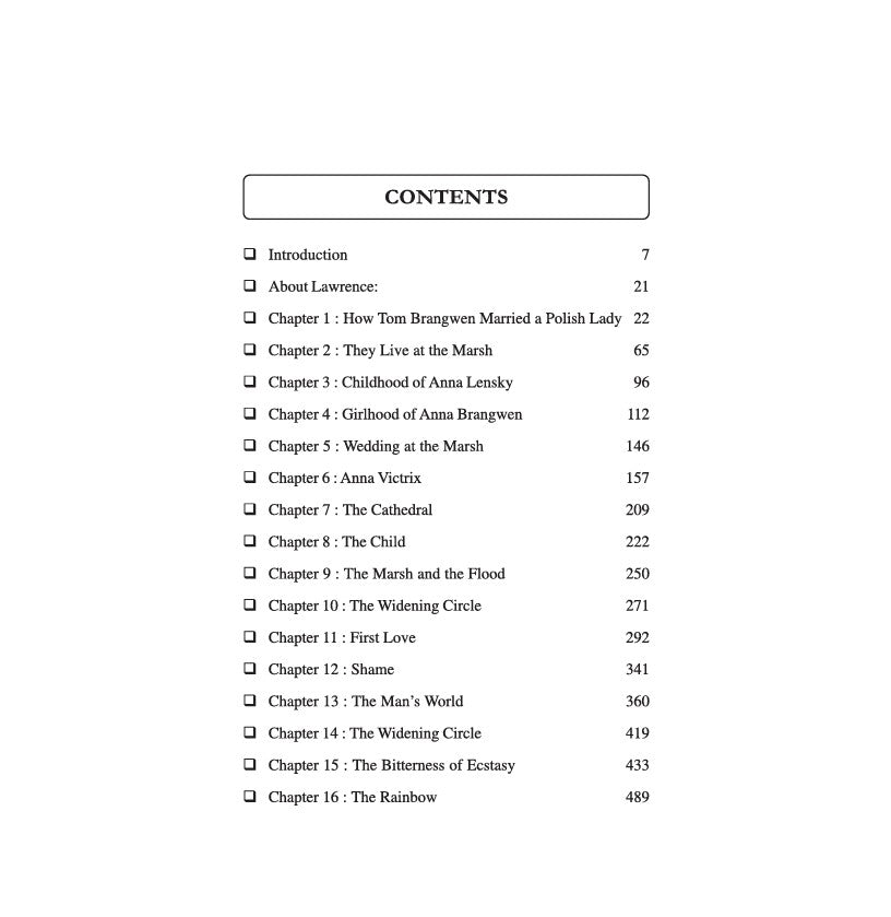 D.H. Lawrence: The Rainbow – Text with Introduction (English Version)