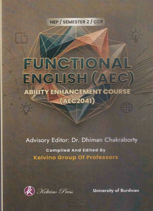 Functional English (AEC) – Ability Enhancement Course (AEC2041) Text with MCQ, Sem-2, BU (English Version)